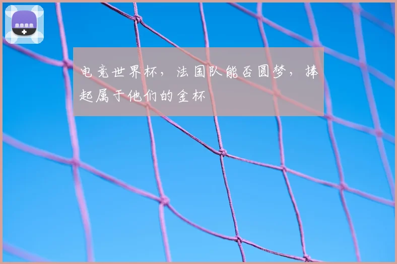 电竞世界杯,法国队能否圆梦,捧起属于他们的金杯