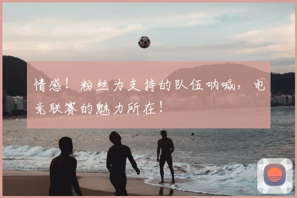情感!粉丝为支持的队伍呐喊,电竞联赛的魅力所在!